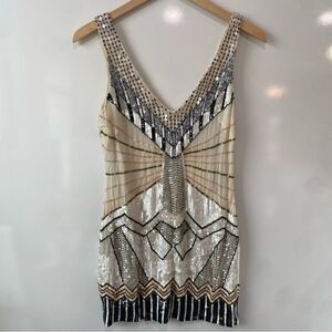 Bebe gold limited edition sequin mini dress size 00